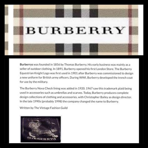 burberry company history|Burberry label history.